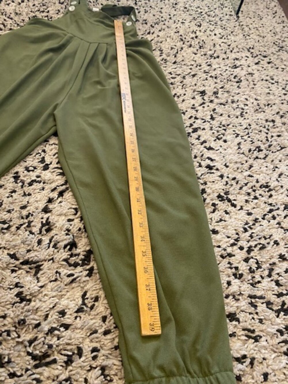 Halara Jogger Romper Dungarees all in one green NWOT Size XS - Picture 10 of 14